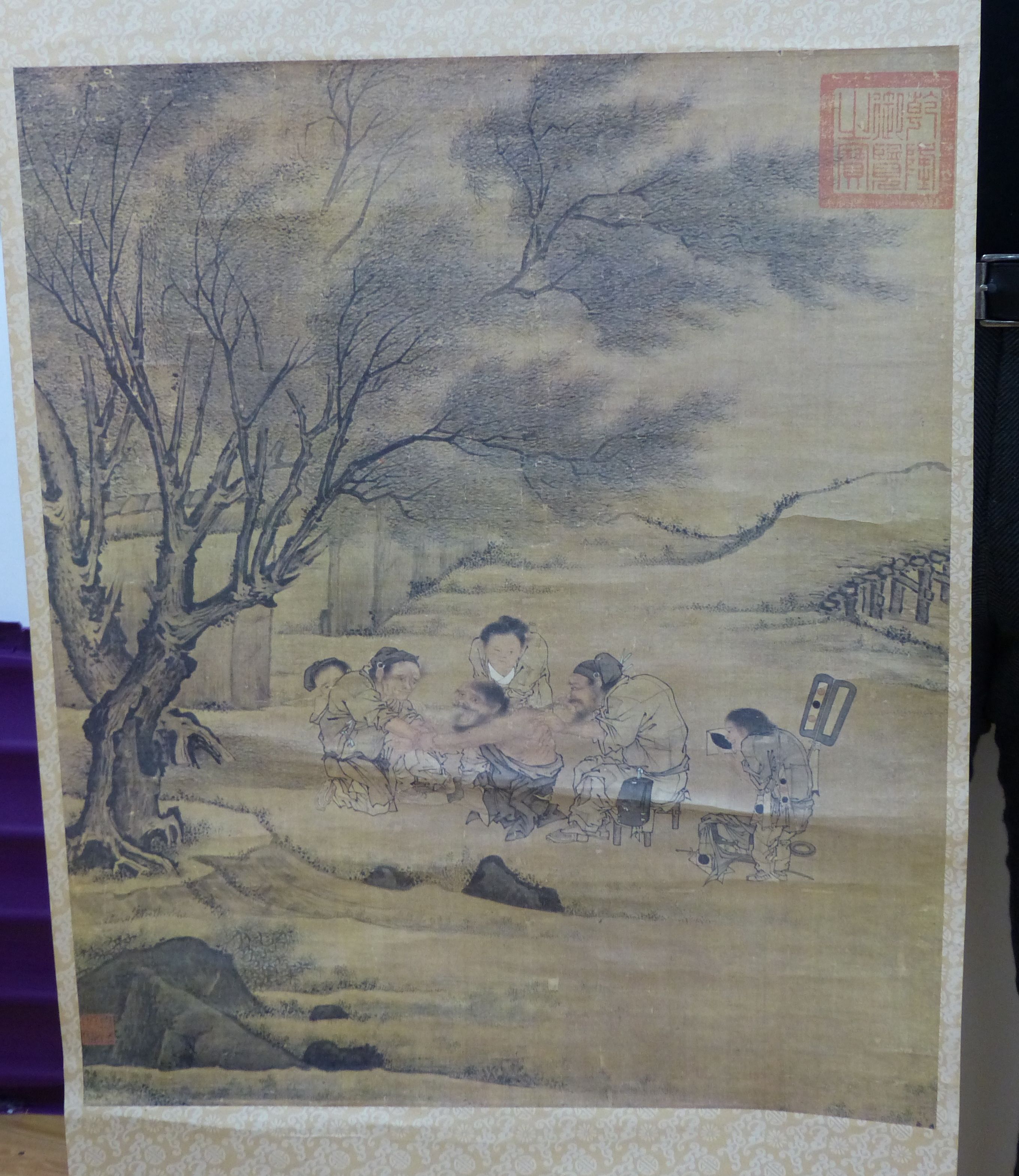 Two Chinese scroll pictures